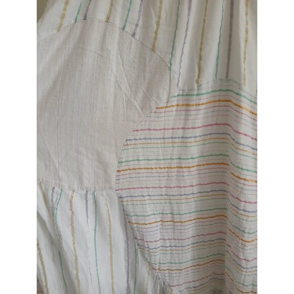 Anthropologie Akemi Kin Womens S Maxi Halter Rainbow Patchwork Stripe Dress Boho - Picture 9 of 9